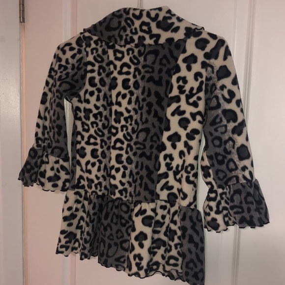 Girls Dressy Fleece Coat - 6x - Picture 3 of 3